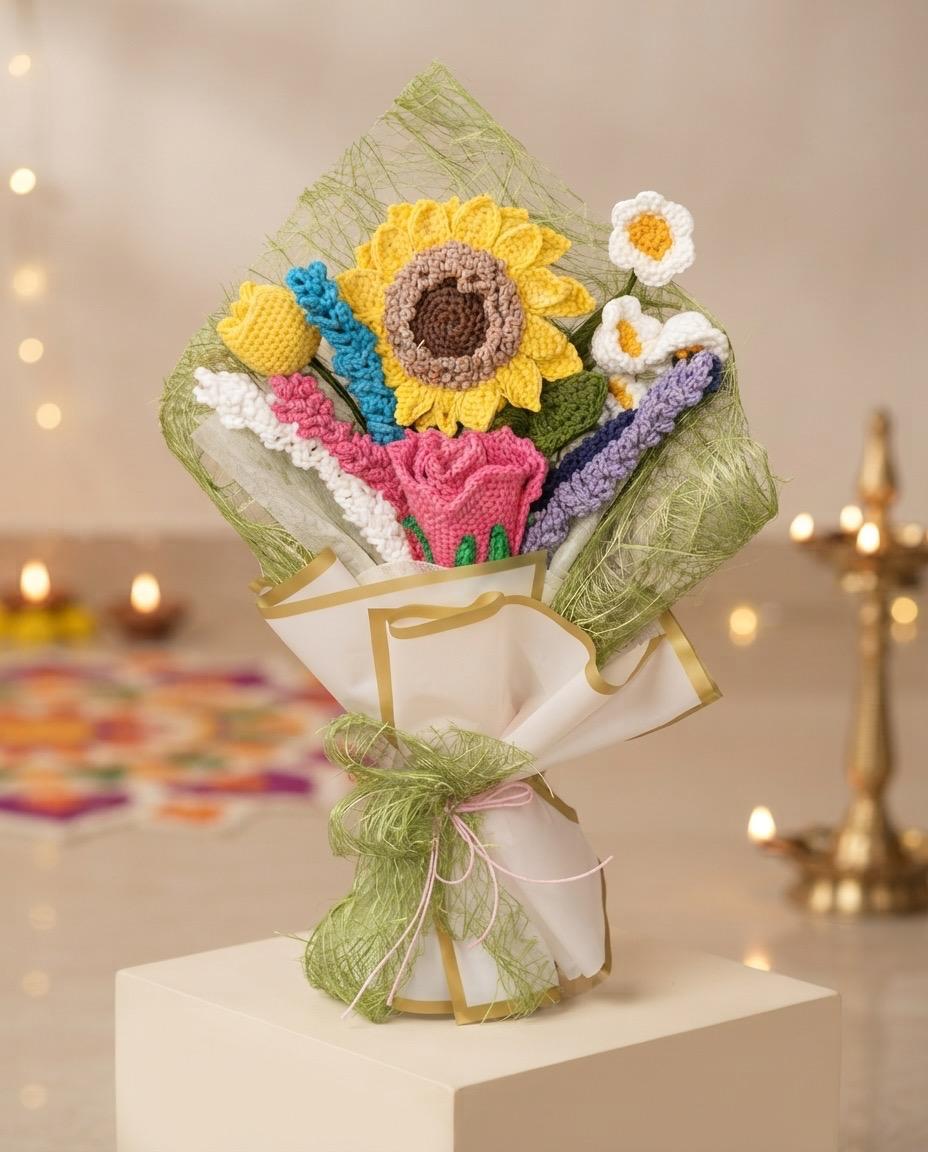 Crochet bouquet